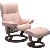 Stressless Relaxsessel STRESSLESS Mayfair Sessel Gr. ROHLEDER Stoff Q2 FARON, Classic Base Wenge, Relaxfunktion-Drehfunktion-PlusTMSystem-Gleitsystem, B/H/T: 75 cm x 99 cm x 73 cm, pink (light q2 faron) Lesesessel und Relaxsessel