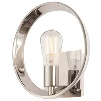 Elstead Lighting Wandleuchte Lampe Metall Silber Flurleuchte 1 Flammig
