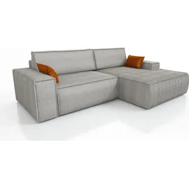 mebloland Ecksofa TOR mit Schlaffunktion. Farbe: Grey. - Grau