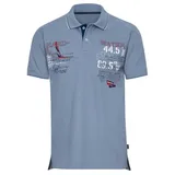 Trigema Poloshirt » Poloshirt mit maritimem Printmotiv«, Gr. M, pearl-blue, , 67429866-M