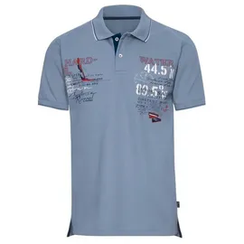 Trigema Poloshirt » Poloshirt mit maritimem Printmotiv«, Gr. M, pearl-blue, , 67429866-M