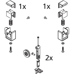 Kermi EBLI027 Set Rollen / Haken D2L-R 2534911