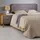 Idimex Kopfteil NOVARE mit Wandbefestigung in Grau - Headboard 160 cm, gepolstertes perfekt für Boxspringbetten, weicher Stoffbezug, samt, runde ecken - Grau