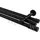 Interdeco GARDINENSTANGE INNENLAUF Siteno Zoena 480 cm (geteilt in 3 x 160 cm), 3-läufig, 20 mm Ø Schwarz