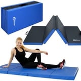 Extra-dicke Weichbodenmatte faltbare Boden-Turnmatte Sportmatte Gymnastikmatte 200x100x8 cm Blau-Schwarz