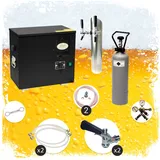 ich-zapfe Untertheken Komplett Set Zapfanlage, AS-40, 2-leitig, Durchlaufkühler, Nasskühler - Untertheke, Schanksäule, Green Line, Zapfkopf:KeyKeg,Zapfkopf 2:KeyKeg