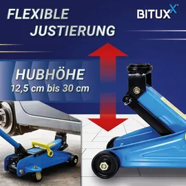 BITUXX Rangierwagenheber Stahl 2T blau