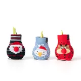 Plant in a Box - Amaryllis - 3er-Set - Hippeastrum 'Xmas Sweater Mix' - Kugel