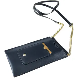 COLLEZIONE ALESSANDRO Umhängetasche Handytasche Damen Leder schwarz