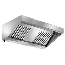 Wandhaube 1,6 x 0,9 m - mit LED Beleuchtung und Filter