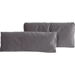 Sofakissen PLACES OF STYLE "Bloomfield", grau, B:75cm T:20cm, 100% Polyester, Polsterauflagen, Sofa-Zubehör, Kissenset: bestehen aus einem Vorlagekissen und einem Nierenkissen