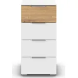 OTTO home Highboard 40 x 81 cm Weiß / Eiche