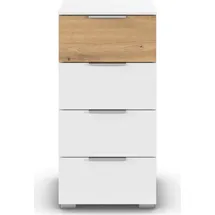 OTTO home Highboard 40 x 81 cm Weiß / Eiche