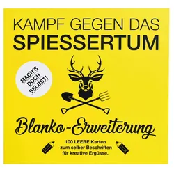 Kampfhummel Spiele - Kampf gegen das Spießertum Blanko-Erweiterung - 100 LEERE KARTEN