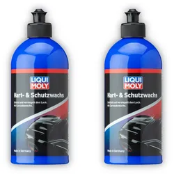 2x 500ml LIQUI MOLY 21763 Hart- & Schutzwachs Lackpolitur zum Schutz & Erhalt