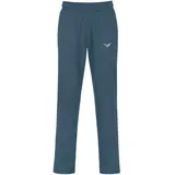 TRIGEMA Jerseyhose "TRIGEMA Hose DELUXE Baumwolle", Damen, Gr. S, US-Größen, blau (jeans, melange), 100% Baumwolle, Hosen Jerseyhose