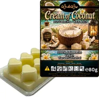 WonderWax Duftwachs Wax Melts für Duftlampe, 6 Herzen Duftmelt Wachsmelt Sojawachs Duftwachs Würfel für Raumdüfte, Wachs Duftöl Winter Indoor Schmelzen für Aromalampe Cream of Coconut
