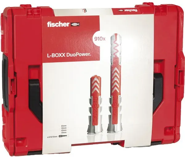 Fischer Duo Power Dübel spreizt, klappt oder knotet, in L-Boxx, 910 Dübel