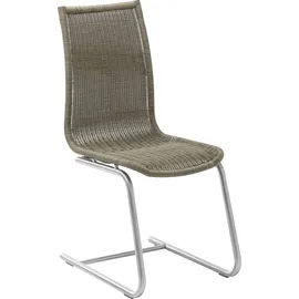 WK Wohnen »WK 7400« () Rundrohrgestell in Edelstahloptik, Vollgeflecht, 1er und 2er Set