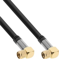InLine Premium SAT-Kabel, 4x geschirmt, 2x F-Stecker gewinkelt >110dB,