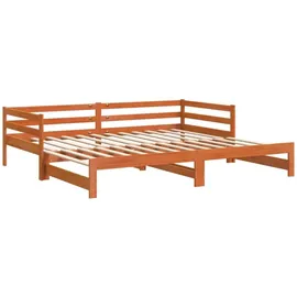 vidaXL Tagesbett 90 x 200 cm Wachsbraun