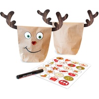 Pajoma Adventskalender zum Befüllen Rudis 24 Helfer, 24 beschichtete