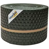zaun|zu® Sichtschutz Rattan PE für Doppelstabmatten Grün 26m