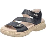 Rieker Damen V2202 Riemchensandalen, schwarz 00, 42 EU