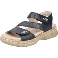 Rieker Damen V2202 Riemchensandalen, schwarz 00, 42 EU