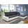 Sofnet Ecksofa Faris, mit Schlaffunktion und Bettkasten, Schlafsofa - Wohnlandschaft - Big Couch weiß