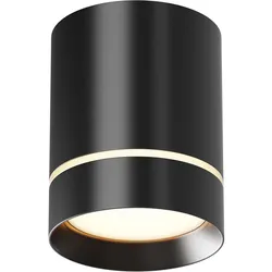Aufbauleuchte Deckenlampe Wohnzimmerleuchte LED Aluminium schwarz Deckenstrahler