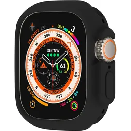 botomall Kompatibel mit Apple Watch Hülle Ultra 2 / Ultra 49 mm, weich, flexibel, TPU, dünn, leicht, schützender Bumper für iWatch [kein Bildschirm] – Schwarz