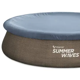 Summer Waves Quick-Up Pool Ø 457 x 107 cm Rattan Design