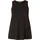 Base Level Curvy "ABBIGALE", Damen, Gr. 44, schwarz, Jersey, Obermaterial: 94% Viskose, 6% Elasthan, unifarben, Basic, figurumspielend hüftbedeckend, Rundhals, Shirts Longshirt, ärmellos, seitlich geschlitzt