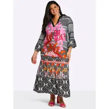 sheego Kleid Etuikleid Mehrfarbig 48