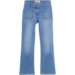 bonprix Komfortable Flared-Jeans, blau, 164, mit Baumwolle
