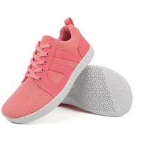 AONEGOLD Barfußschuhe Herren Damen Breite Barfuss Schuhe Zero Drop Solhe Leicht Traillaufschuhe Walkingschuhe Fitnessschuhe Laufschuhe Minimalistische Sneaker (Rosa/39EU) - 39 EU Weit