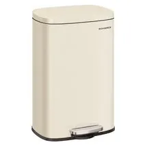Songmics Mülleimer 50 l Sandbeige