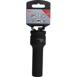 BGS Kraft-Steckschlüssel-Einsatz Zwölfkant, tief 5345, Antrieb Innenvierkant 20 mm (3/4"), SW 17 mm