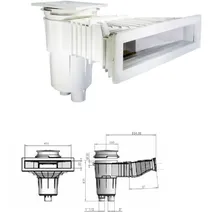 Astralpool Slim Line Skimmer weiß 17,5 L