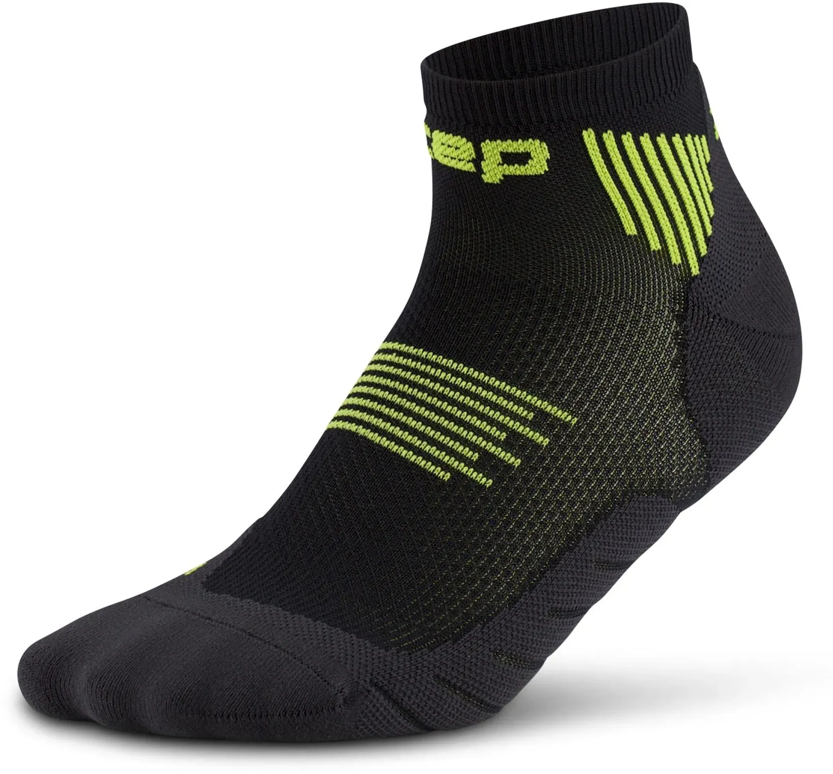 CEP Herren Core Run Low Cut Laufsocken - 45-48 - black/lime