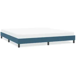 Bettgestell ohne Matratze Dunkelblau 200x210 cm Samt
