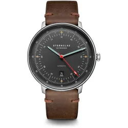 STERNGLAS - HAMBURG AUTOMATIK - Edition Neuwerk - vintage mokka /42mm