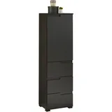 BASIC by Balculina Midischrank Spice 40 x 134 x 32 cm Schwarz