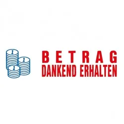 Trodat Office Printy Textstempel "Betrag dankend erhalten" 4912 (47x18 mm)