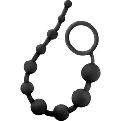 Platinum Anal Beads, 31,7 cm, schwarz