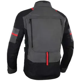 Oxford Rockland Textiljacke Grau/Schwarz/Rot 3XL