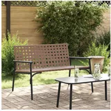 vidaXL Gartenbank 113 x 79 x 75 cm Schwarz