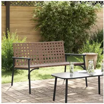 vidaXL Gartenbank 113 x 79 x 75 cm Schwarz