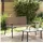 vidaXL Gartenbank 113 x 79 x 75 cm Schwarz